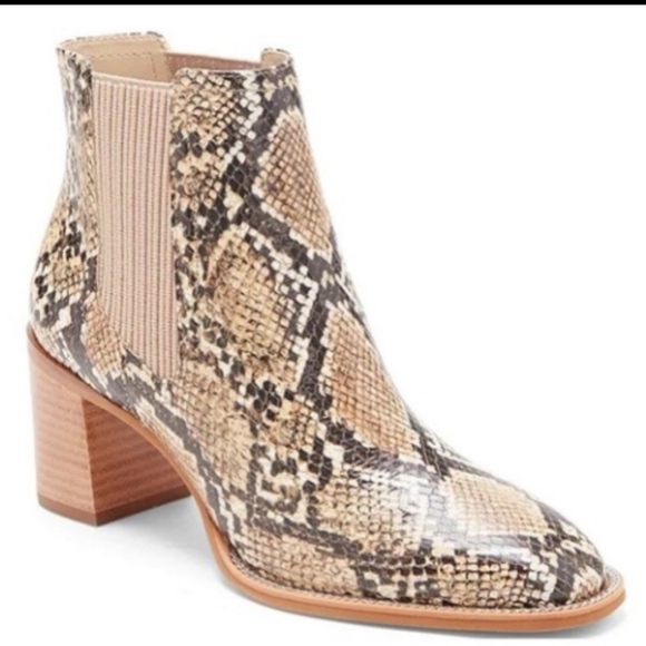 Vince Camuto Jentilly Chelsea Snake Print Boot - Picture 2 of 4